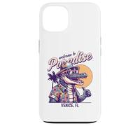 Carcasa para iPhone 13 Diseño de Estilo Retro Venice Florida Paradise Cocodril