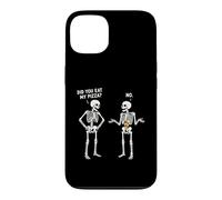 Carcasa para iPhone 13 Diseño Divertido y Bonito de Did You Eat My Pizza Skeleton