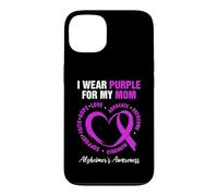 Carcasa para iPhone 13 Diseño I Wear Purple For My Mom - Concientización sobre el Alzheimer