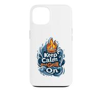Carcasa para iPhone 13 Diseño Keep Calm and Grill On BBQ Pitmaster