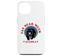 Carcasa para iPhone 13 Diseño Retro de los años 90 de la Semana de Fat Bear de Alaska, celebra Osos Fuertes
