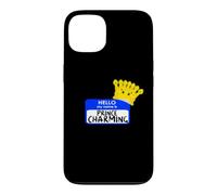 Carcasa para iPhone 13 Disfraz de Halloween fácil con Texto en inglés «My Name Is Prince»
