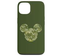 Carcasa para iPhone 13 Disney Mickey Mouse Icon Green Camo Camouflage Pattern