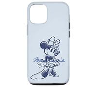 Carcasa para iPhone 13 Disney Minnie Mouse Sketch con nombre Retro Vintage Art Style