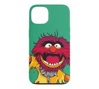 Carcasa para iPhone 13 Disney The Muppets Animal Electric Mayhem Big Face Green