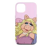 Carcasa para iPhone 13 Disney The Muppets Miss Piggy Big Face Pink