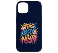 Carcasa para iPhone 13 Divertida Fiesta de cumpleaños de This Boy Is a Ninjas Warrior Kid