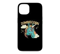 Carcasa para iPhone 13 Divertido arcoíris de Halloween para Amantes del Unicornio Zombi de Zombiecorn