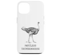 Carcasa para iPhone 13 Divertido Avestruz sin Pantalones Thundergoose Nombre Animal Broma estúpida
