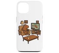 Carcasa para iPhone 13 Divertido Capybara Gamer Meme Cozy Animal Gaming Broma Juego Retro