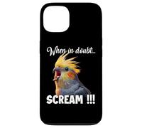 Carcasa para iPhone 13 Divertido Cockatiel T Screaming Bird Meme para propietarios
