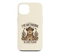 Carcasa para iPhone 13 Divertido Corgi Cowboy in Low Places Country Friends Dog Humor