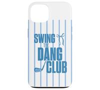Carcasa para iPhone 13 Divertido Golfing Swing The Dang Club Blue Golf Mom