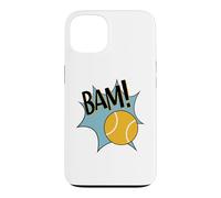 Carcasa para iPhone 13 Divertido gráfico de cómic de Tenis Bam para Jugador de Tenis