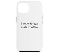Carcasa para iPhone 13 Divertido Linux Sudo Apt-Get Install Coffee Admin IT Support