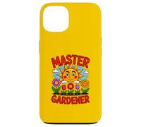 Carcasa para iPhone 13 Divertido Maestro Jardinero con Sol Feliz