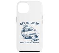 Carcasa para iPhone 13 Divertido Mapache Entrar en Perdedor Vamos a Terapia sarcástica