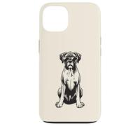 Carcasa para iPhone 13 Divertido Perro bóxer con Gafas de Sol