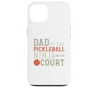 Carcasa para iPhone 13 Divertido Pickleball Dad Pickleball Ninja para Hombre