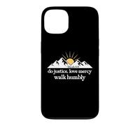 Carcasa para iPhone 13 Do Justice Love Mercy Walk Humbly Bible Verse Micah 6:8 God