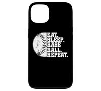 Carcasa para iPhone 13 Eat Sleep Baseball Repeat Softball Catcher Batter Baseballer