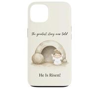 Carcasa para iPhone 13 Él ha resucitado Resurrección Cristiana de Pascua