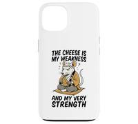Carcasa para iPhone 13 El Queso es mi Debilidad Funny Rata Meme Vintage Ratas Broma