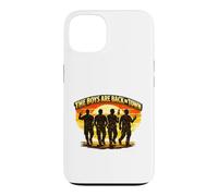Carcasa para iPhone 13 Emblema de reunión de The Boys Are Back in Town Brotherhood Divertido