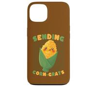 Carcasa para iPhone 13 Enviando Maíz Grats Cute Pun Kawaii Maíz