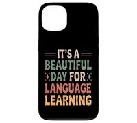 Carcasa para iPhone 13 Es un Hermoso día para el Aprendizaje de Idiomas Retro Groovy