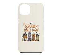 Carcasa para iPhone 13 Espeluznante en una pequeña Ciudad Halloween Fantasmas Casas embrujadas