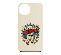 Carcasa para iPhone 13 Espresso Yourself Divertido Estilo Vintage Café Comic Retro Art