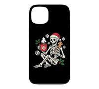 Carcasa para iPhone 13 Esqueleto de Navidad Chocolate Caliente Divertido Navidad Hombres Mujeres Niños