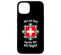 Carcasa para iPhone 13 Esquí Todo el Día Après Esquí Toda la Noche Suiza