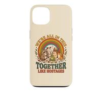Carcasa para iPhone 13 Estamos Todos Juntos como rehenes Funny Animal Retro 2