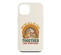 Carcasa para iPhone 13 Estamos Todos Juntos como rehenes Funny Animal Retro 3