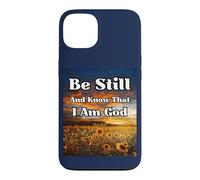 Carcasa para iPhone 13 Estar quieto y Saber: Salmos Biblia edificante pacífica Cristiana