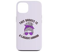 Carcasa para iPhone 13 Este Badass ES UN Guerrero DE SJOGREN Purple Ribbon Meme