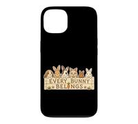 Carcasa para iPhone 13 Every Bunny Belongs Conejos Jardín Zanahoria