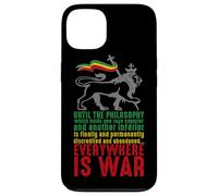 Carcasa para iPhone 13 Everywhere IS War Discurso Haile Selassie León Judá Reggae