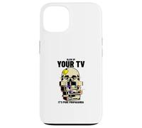 Carcasa para iPhone 13 Explota tu televisor Es Pura Propaganda (Declaración rebelde)