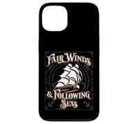 Carcasa para iPhone 13 Fair Winds and Following Seas - Frase Naval temática náutica