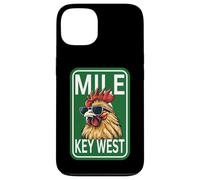 Carcasa para iPhone 13 Familia de Fuentes Key West Florida Rooster Chicken Mile Zero Marker
