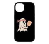 Carcasa para iPhone 13 Fantasma Jugando Pickleball con gráfico Bandana