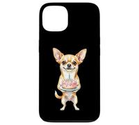 Carcasa para iPhone 13 Feliz Cumpleaños Chihuahua Mamá Lindo Perro Sosteniendo Pastel Vela