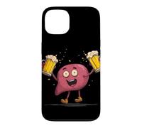 Carcasa para iPhone 13 Feliz día del hígado con Disfraz de Cerveza