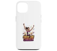 Carcasa para iPhone 13 Finish Line Chaser Running Motivación Atleta Diseño