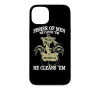 Carcasa para iPhone 13 Fisher of Men We Catch 'Em, Él los Limpia (Mateo 4:19)