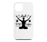 Carcasa para iPhone 13 Flujo de Amanecer Sereno y Vibraciones de café de Yoga
