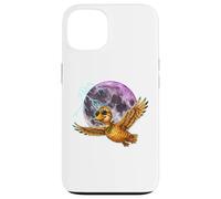 Carcasa para iPhone 13 Flying Duck Moon Night Bird Cute Duck Graphics